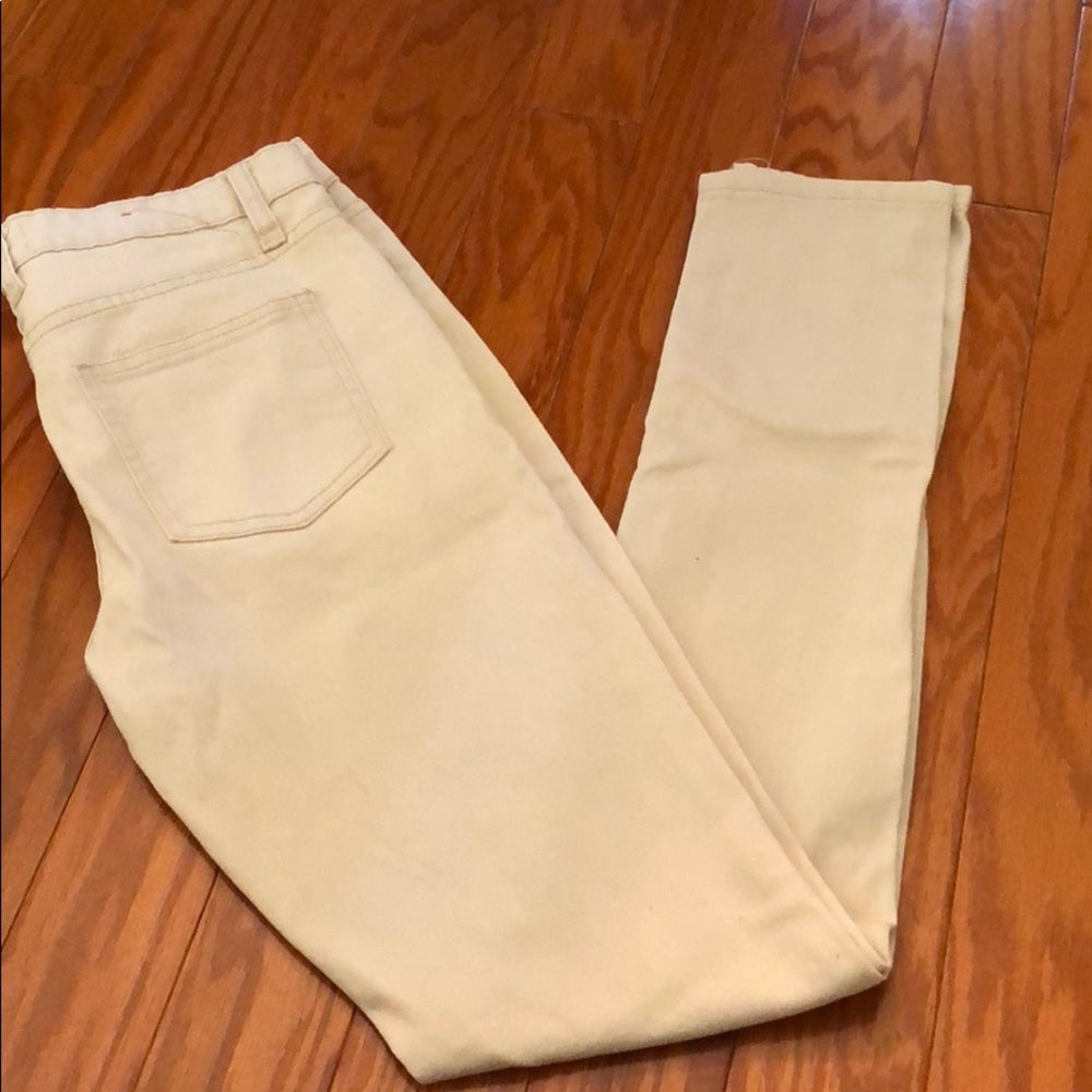Cotton on cream skinny jeans size 6